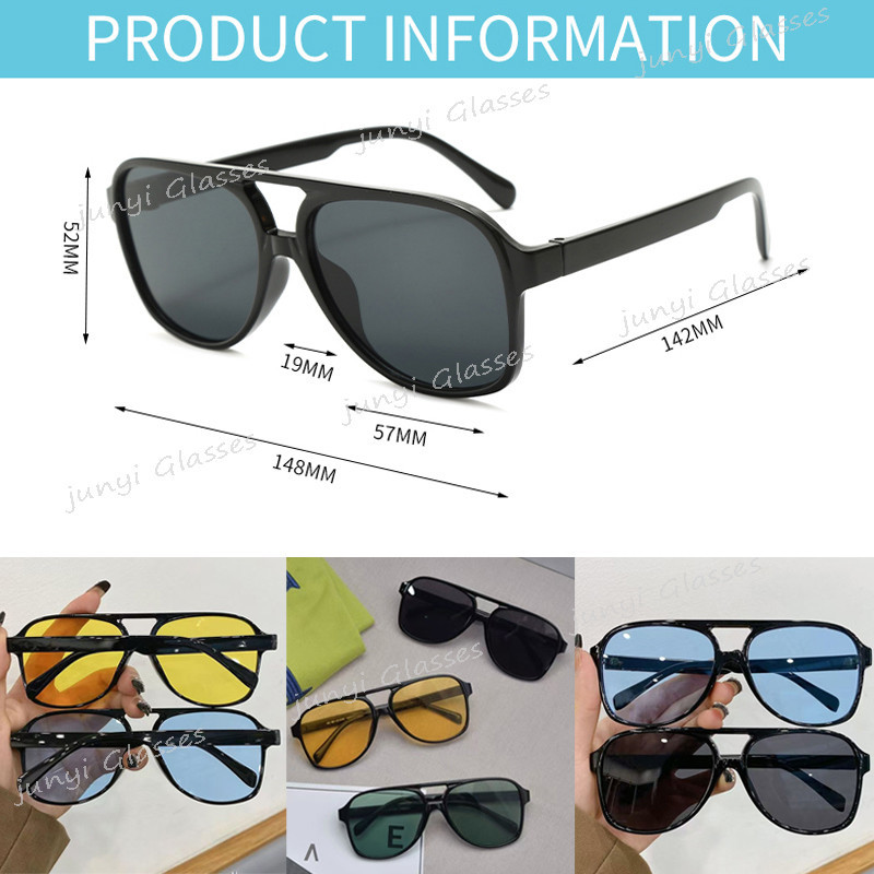 Retro สไตล์ Double Beam แว่นตากันแดดกรอบใหญ่สําหรับผู้หญิงผู้ชายรอบแฟชั่น Unisex แว่นตากันแดดกลางแจ้ง UV Resistance Shades สําหรับผู้หญิง Man ราคา ถูกที่สุด ดีลบีเคเค แกลเลอรีภาพที่ 8