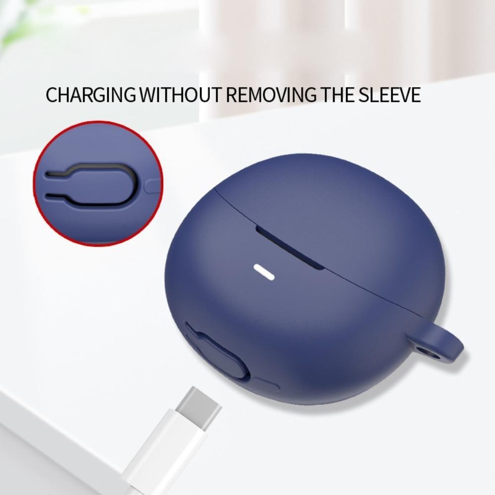 ฝาครอบ MYRON, ป้องกันกันกระแทก, นุ่มพร้อมตะขออุปกรณ์เสริมหูฟังเคสซิลิโคนสําหรับ QCY Aailbuds /+(HT10)