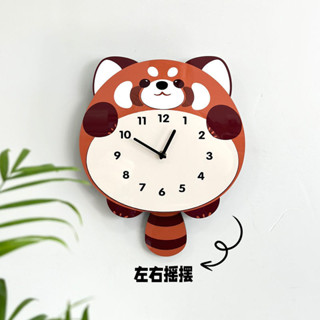 แกว่งแพนด้าสร้างสรรค์ตกแต่งนาฬิกาติดผนังห้องนั่งเล่นห้องนอนห…