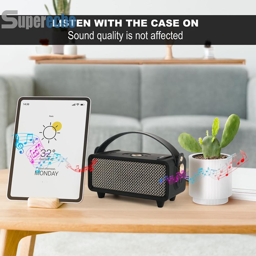 เคสซิลิโคนป้องกันรอยขีดข่วนป้องกันกระเป๋าถือป้องกันมินิลําโพงสําหรับลําโพง Marshall Emberton II [superecho.th]