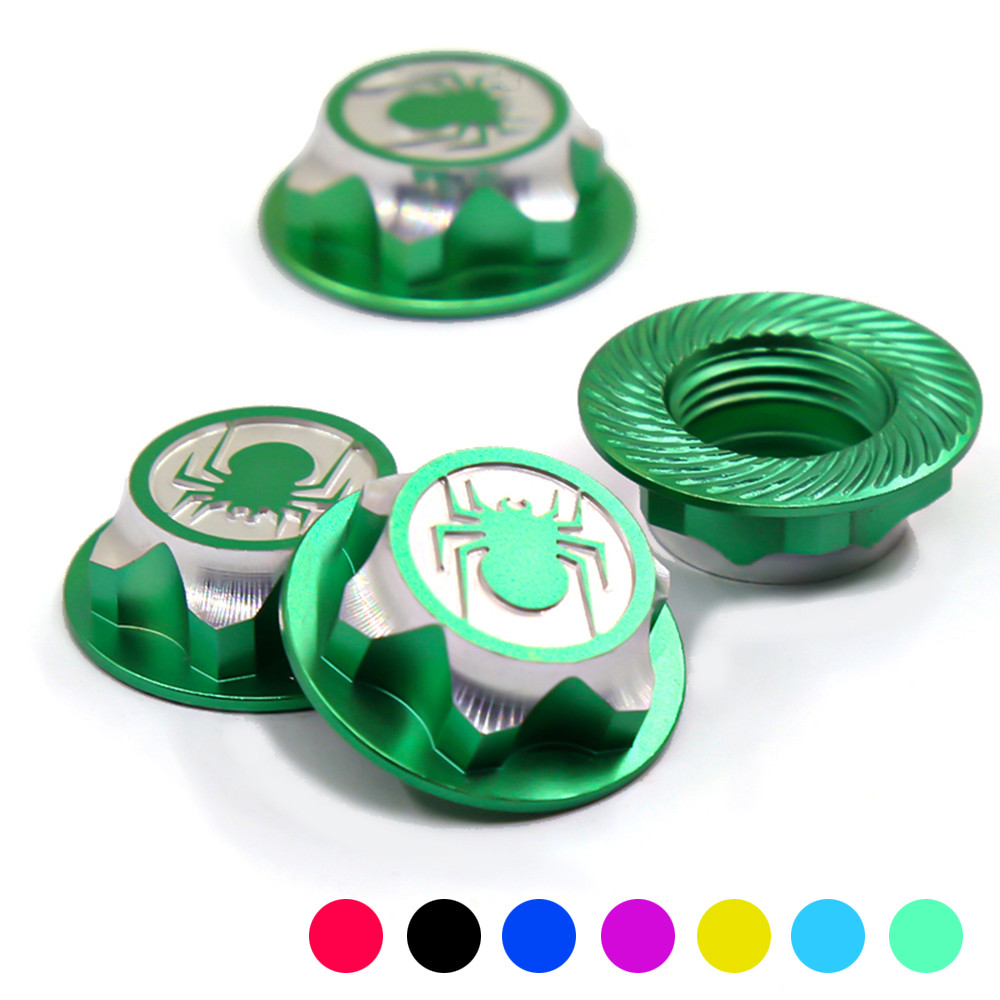 Rs RC 4 ชิ้น/ล็อตอลูมิเนียมฝาครอบดุมล้อป้องกันฝุ่น 17 มม.HEX Nut สําหรับ RC 1:8 รุ่นรถ Anti-skid ฝาครอบล้อ