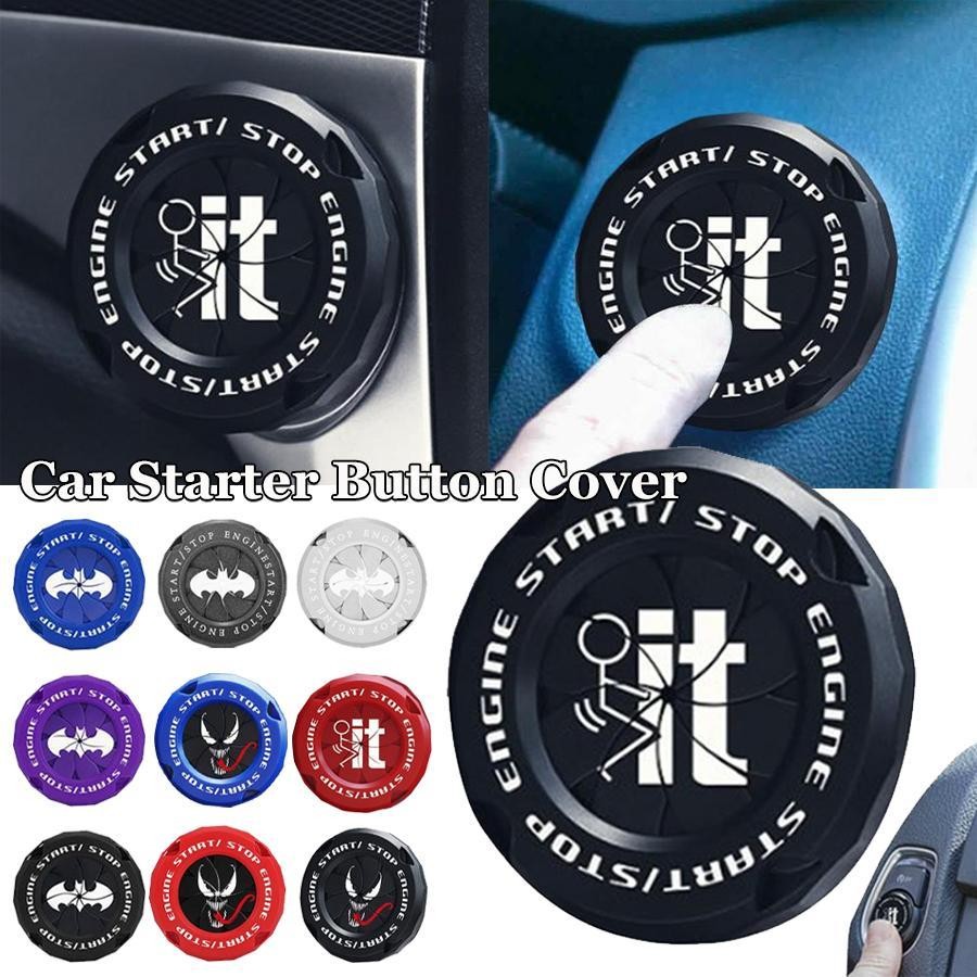 Creative Car Start ปุ่มฝาครอบป้องกัน/รถจักรยานยนต์เครื่องยนต์สวิทช์ Self กาวตกแต่งแหวน/รถยนต์ Universal Stop Key Anti-scratch ฝาปิด yaenith