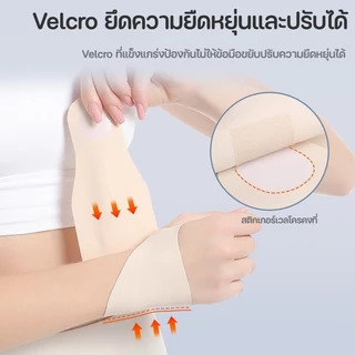 พร้อมแล้ว ปลอกข้อมือ สายรัดข้อมือปรับได้ บรรเทาปวดข้อมือ กีฬาชายและหญิง สายรัดข้อมือ แขนร่วม