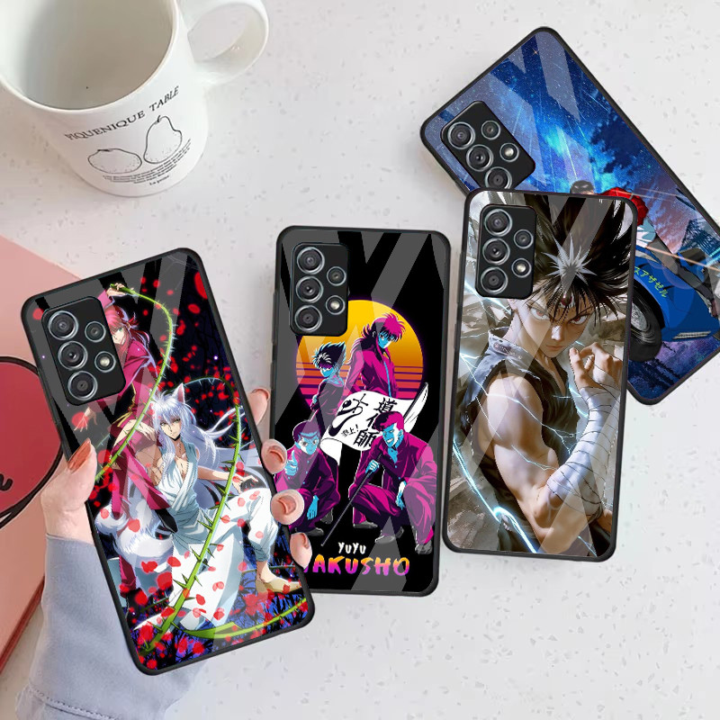 Yu Yu Hakusho 02 กระจกนิรภัยเคสโทรศัพท์สําหรับ Samsung Galaxy A16 A15 A25 A35 A55 A53 A54 A34 A14 A3