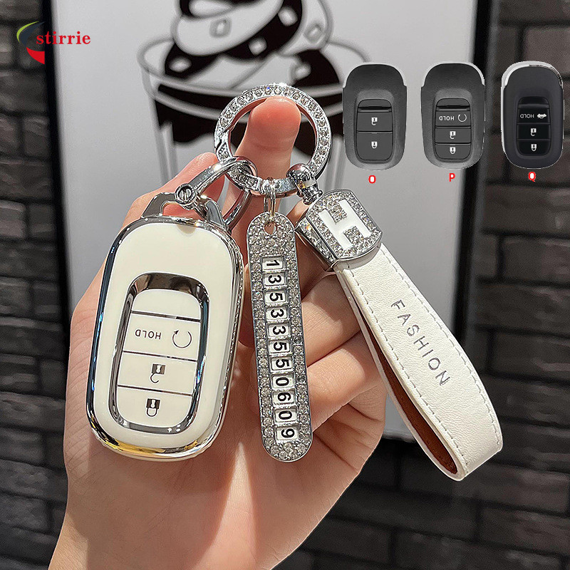 HONDA CRV XRV HRV Civic Fe 2022 - 2025 อุปกรณ์เสริมฝาครอบเคสกุญแจ TPU