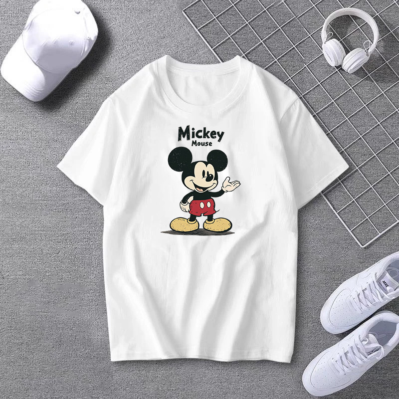 [จัดส่งทุกวัน]เสื้อ Disney Mickey Mouse Minnie เสื้อวินเทจ เสื้อสตรีท แท้ ผ้า cotton 100% วาดมือ เสื