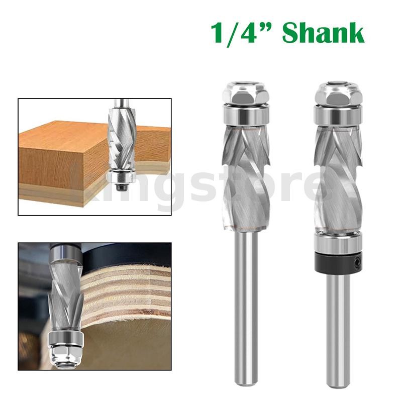 0ทนทาน แข็งโลหะผสมเกลียวเราเตอร์บิต1/4 "ก้านคู่เกลียวออกแบบเหมาะสําหรับแกะสลักตัดมิลลิ่งงานไม้Taskติดตั้งง่ายเหมาะกับเราเตอร์มาตรฐานส่วนใหญ่