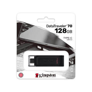 KINGSTON 128GB DataTraveler 70 USB-C ความเร็ว 3.2 Flash Drive - แฟลชไดร์ฟ (DT70/128GB)