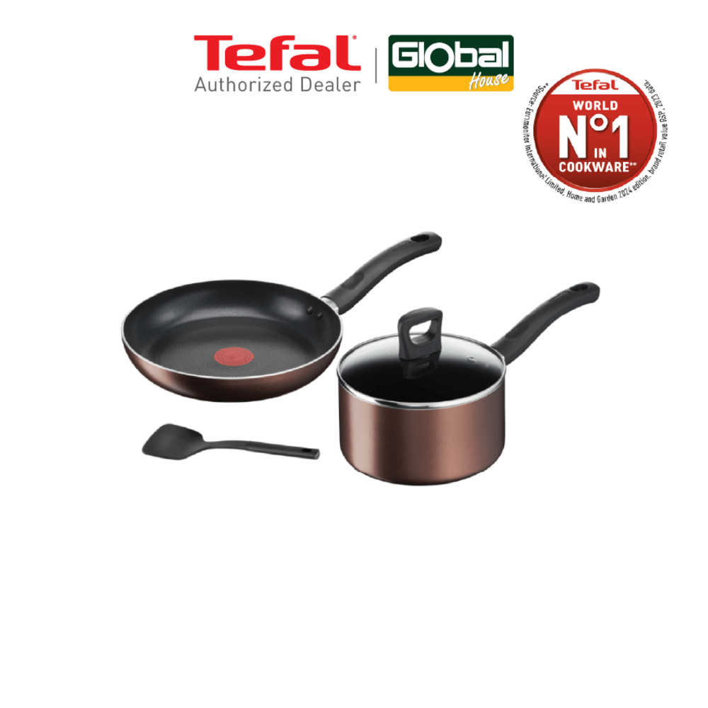 shophome468 TEFAL G143S495 ชุดเซ็ตกระทะ DAY BY DAY SET4 ชิ้น รับประกันของเเท้