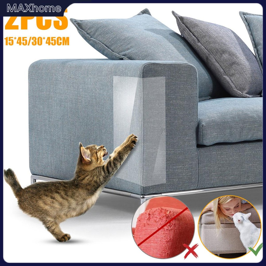 2 ชิ้น Anti Cat Scratch เฟอร์นิเจอร์ Protector Self-Adhesive Cat Scratch เทปหนา Cat Scratching Pad S