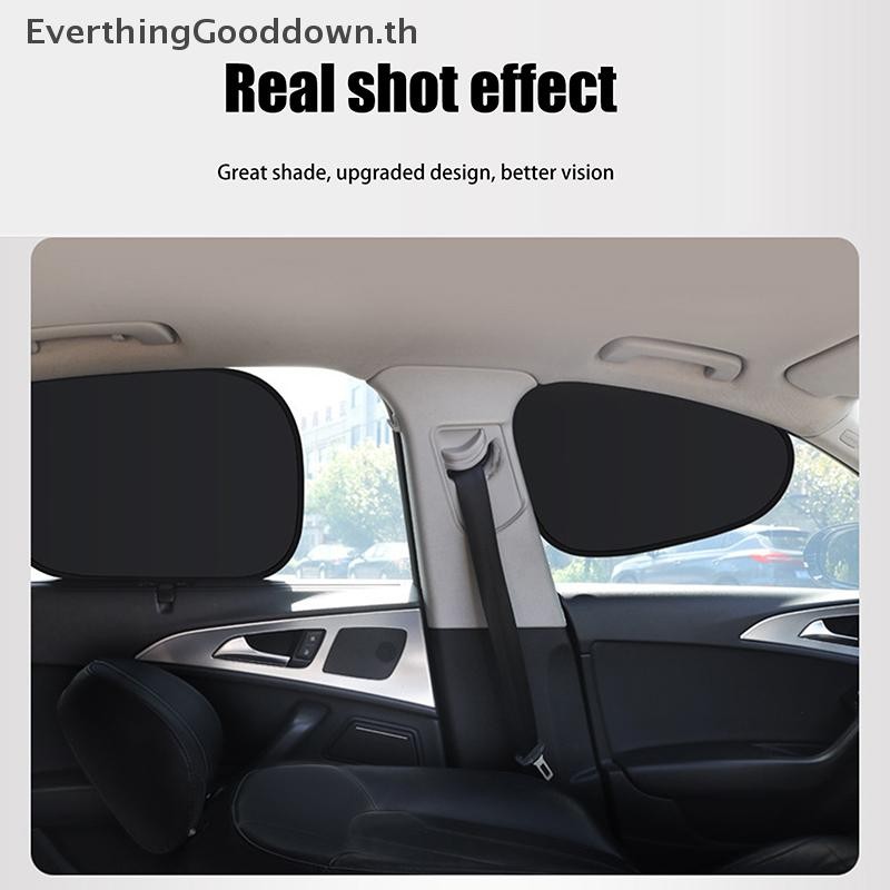 Ever 4 ชั้น Sun Shade สําหรับหน้าต่างด้านข้างรถ Ultra-Light ผ้าม่านไฟฟ้าสถิต Sun Protection สําหรับทารก 99.9% UV Blocker TH - รูปที่ 7