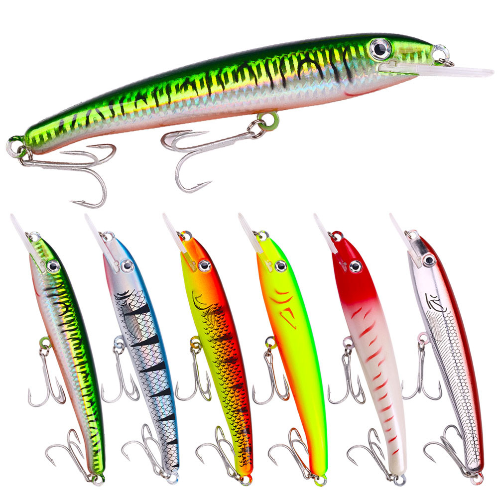 HENGJIA ดําน้ําลึก 28.8g/43.8g เหยื่อตกปลาหนัก Minnow เหยื่อแข็งประดิษฐ์ Biomimetic Wiggler ปลาคาร์พ Pike ตกปลาทะเล Tackle