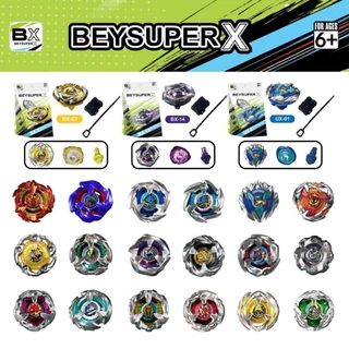 BEYSUPER X ลูกข่าง ของเล่นเด็ก สำหรับผู้เริ่มต้นของเล่นต่อสู้โลหะ ลูกข่างหมุน  ชุดลูกข่าง เบย์เบลด