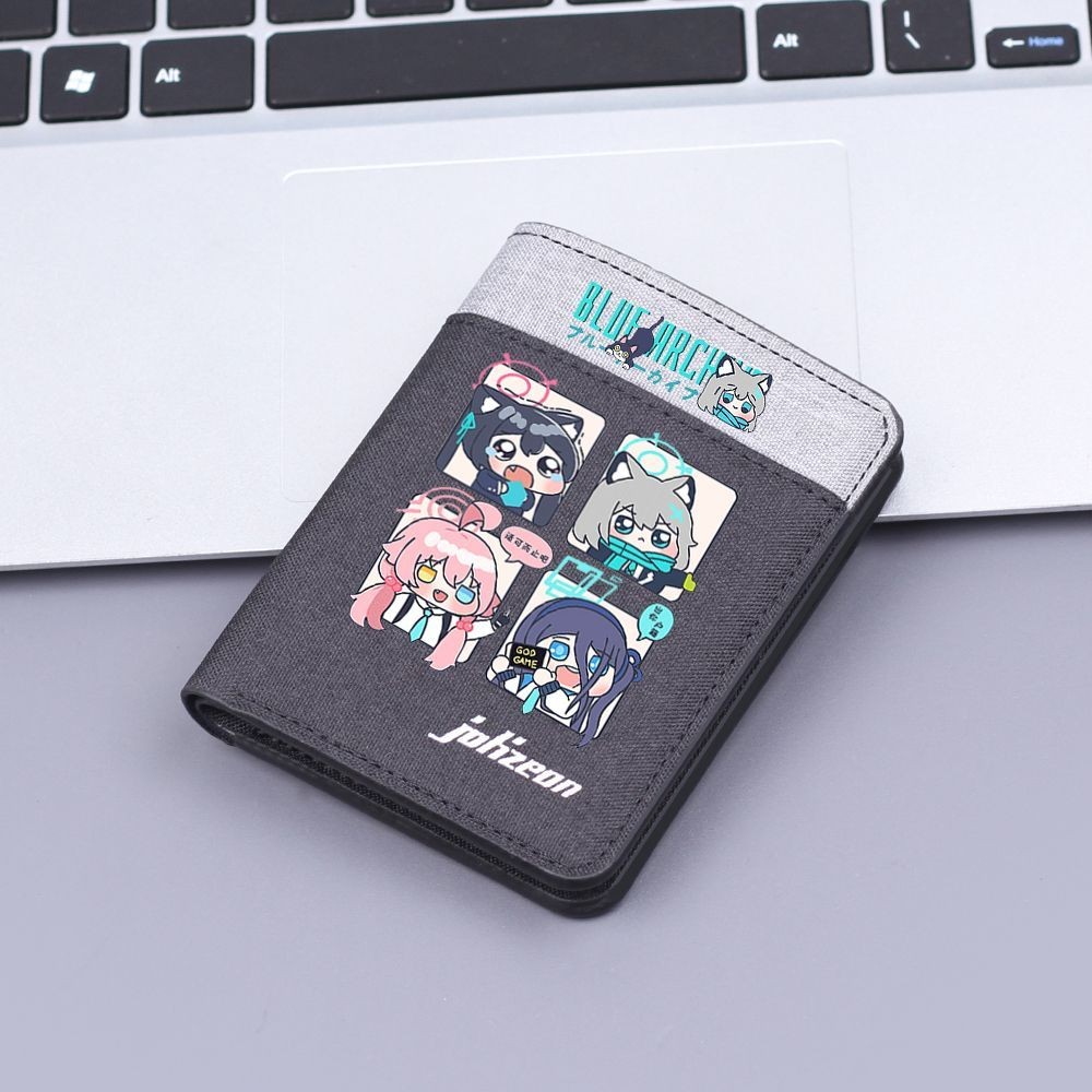 กระเป๋าใส่เหรียญ Blue Archive สินค้ากระเป๋าสตางค์ใบสั้น Bird Touring Star Wild Sand Wolf White Alice Card Holder
