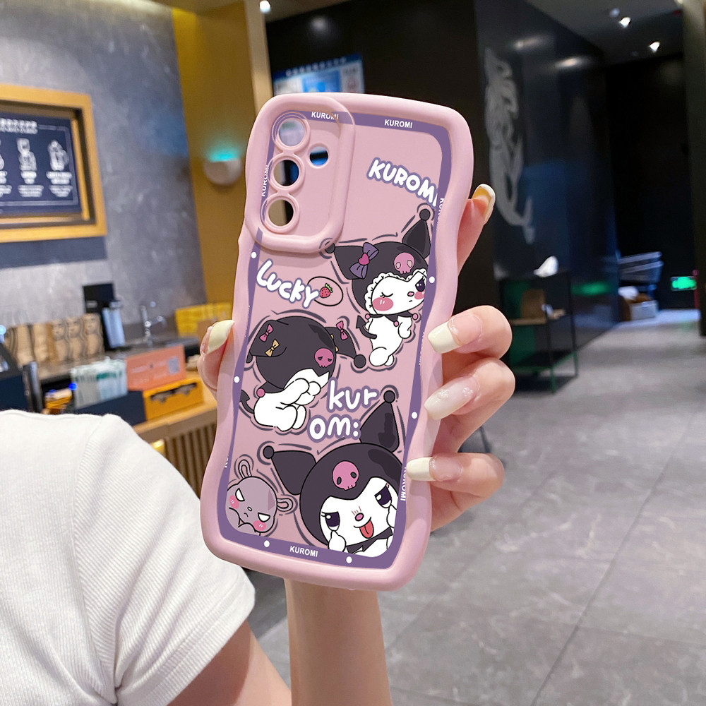 SAMSUNG สําหรับsamsung Galaxy A16 A06 A15 A05 A35 A55 A14 A34 A33 A53 A73 A32 A52S A72 น่ารักMelody Kuromi Waveเคสโทรศัพท์Anti Drop Cover ราคา ถูกที่สุด ดีลบีเคเค แกลเลอรีภาพที่ 3
