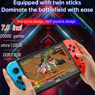 Portable 7.0 inci PSP X80 Gameboy Retro Video Game Console 8GB bawaan Built-in Classic 20.000+ game handheld game console sport games console