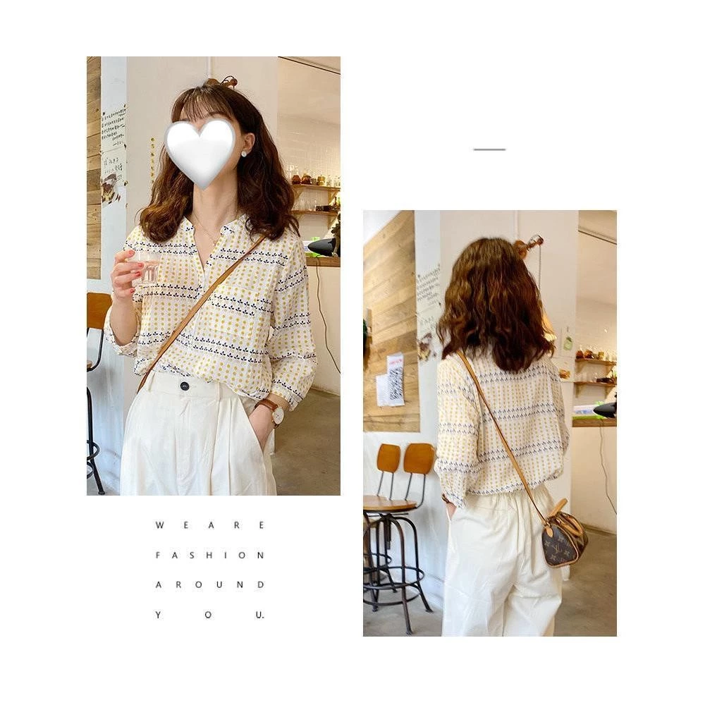 Dahong เสื้อแขนสั้นพิมพ์ลายดอกไม้ รุ่น 99052 thumbnail 5