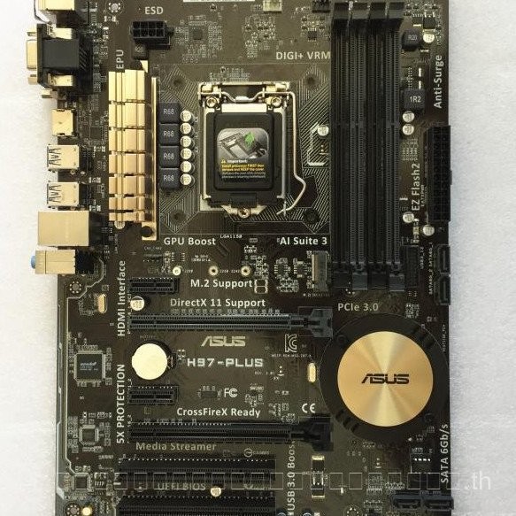 ทดสอบแล้วพร้อมส่ง ซื้ออย่างมั่นใจ [สีแดงและดำ] เมนบอร์ด Asus H97-PRO/GAMER/PLUS/M-E พร้อม M.2 1150 พ