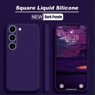สําหรับ Samsung Galaxy A17 A07 A06 A16 A26 A36 A55 A56 Square ซิลิโคนเหลวเคสโทรศัพท์สีทึบกันกระแทกกันชนนุ่มฝาครอบ