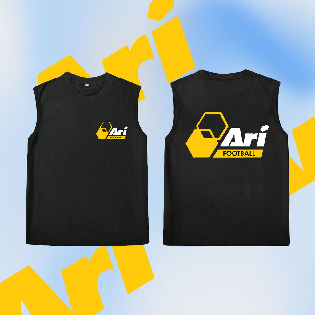 เสื้อกั๊กคอกลมพิมพ์ลายคอตตอน Ari Football เสื้อกั๊กแขนกุดชาย S-3xl