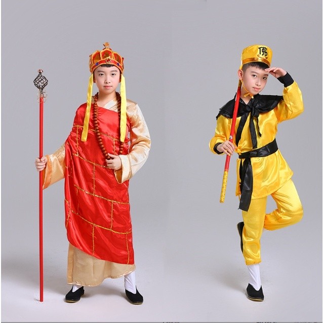 fire sale ชุดไซอิ๋ว 💥พร้อมส่ง💥พระถังซัมจั๋ง ตือโป๊ยก่าย ซุนหงอคง ซัวเจ๋ง ชุดจีนเด็กจากเรื่องไซอิ๋ว ส่งไวจาก กทม.🏍️💨💨