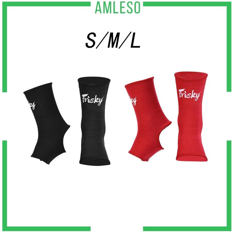 [Amleso] Muay Thai Ankle Support Wraps Boxing Guard Ankle Protector for Kicking Boxing Grappling