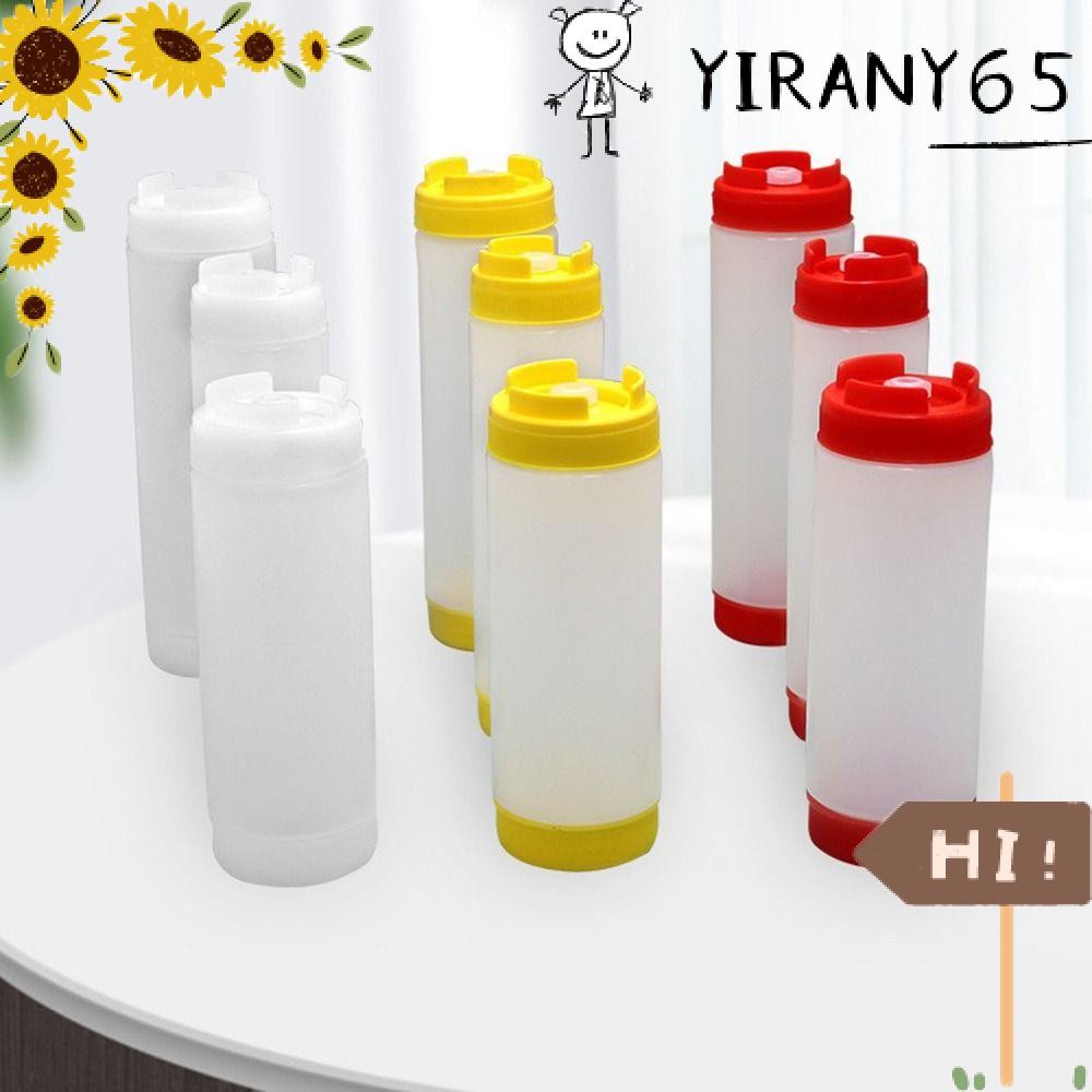 Yiran ขวดบีบ, 16oz 20oz 24oz ขวดซอสสองหัว,พลาสติกความจุขนาดใหญ่ Portbale Tomato Catchup Dispenser ปิกนิกหม้อหุงข้าว