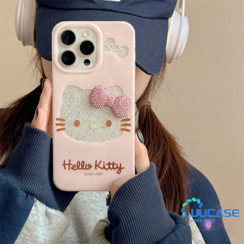 สําหรับiphone 16Promaxน่ารักเพชรแมวเคสโทรศัพท์iPhone15PromaxสุทธิสีแดงGlitterแบบเต็มหน้าจอบุคลิกภาพหญิง14/13pro max 12pro 12plus Soft Case DSP