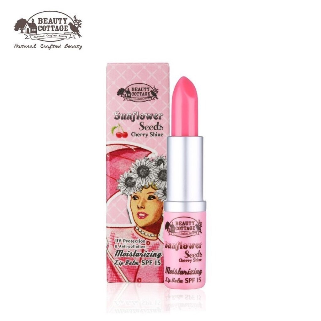 BEAUTY COTTAGE SUNFLOWER SEEDS MOISTURIZING LIP BALM SPF15 ซันฟลาวเวอร์ซี๊ด มอยส์เจอร์ไรซิ่งลิปบาร์ม เอสพีเอฟ15 (3เฉดสี)