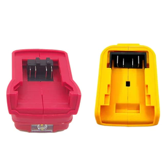 Usb + type-c อะแดปเตอร์แบตเตอรี่เอาต์พุตสําหรับ Makita/DeWalt/Milkwaukee 18V20V แบตเตอรี่ Li-ion พร้อมไฟ LED Power Bank เครื่องชาร์จโทรศัพท์