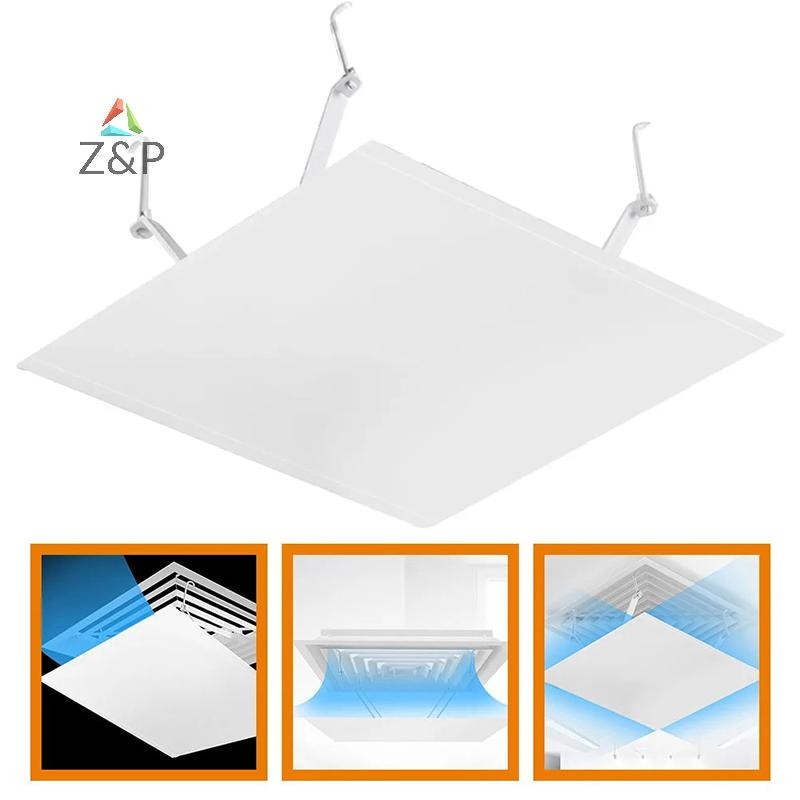 Z&p กระจกเครื่องปรับอากาศกลางเพดานสี่เหลี่ยม, กระจกทางออกเป่าลมตรง, กระจกบังลมแบบตะขอ Outlet Wind Deflector COD