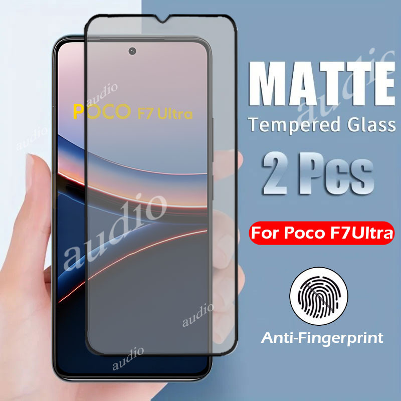 Poco F7 Ultra 5Gคลุมทั้งหมดMatteกระจกนิรภัยสําหรับPoco F7 Pro Ultra F7Pro F7Ultra 5G 2025 Anti-Finge
