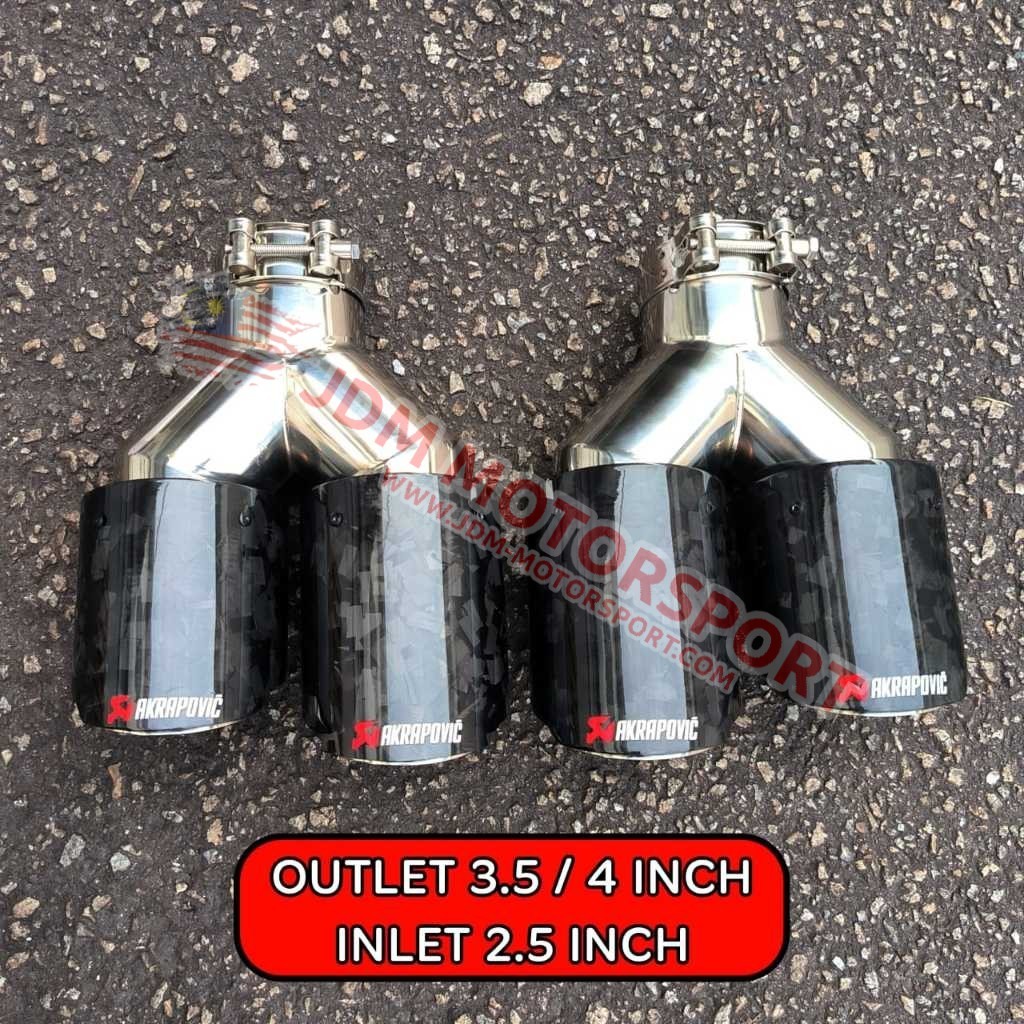 AKRAPOVIC ฟอร์จคาร์บอนไฟเบอร์ Double Twin Tip Eks, PNP je ❤️‍🔥🔥