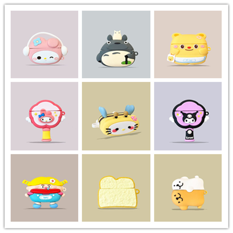 เหมาะสำหรับรถจี๊ป EW011 เคสหูฟังน่ารัก การ์ตูนรถจี๊ป EW011 ฝาครอบหูฟังกันกระแทก