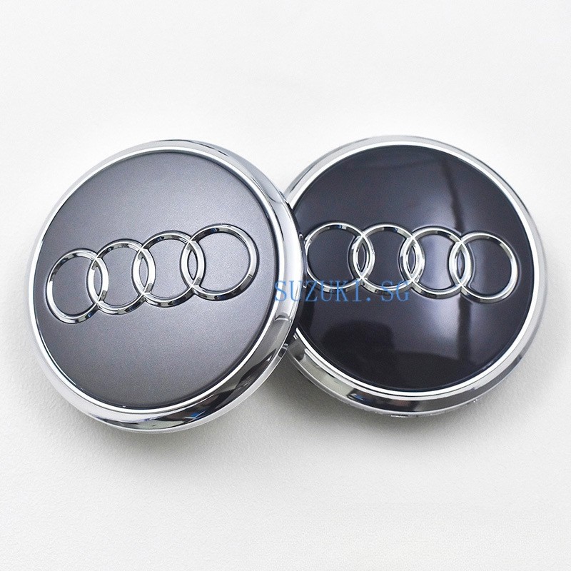 เหมาะสําหรับ Audi ฝาครอบดุมล้อ A3 A4 A5A6L CS Q2L Q3 Q5L Q7 R8 TT A5 A7 ห้ากรงเล็บยางรถศูนย์โลโก้ 60
