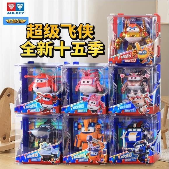 ชุดของเล่น Super Wings ขนาดใหญ่ ชุดเต็ม หุ่นยนต์แปลงร่าง Golden Boy ขนาดใหญ่ Ledi Big Strong เด็ก Dali Xiaoyi