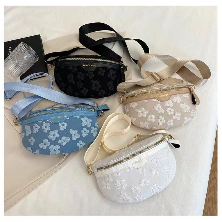 【พร้อมส่ง】Miss Bag Fashion กระเป๋าคาดอก กระเป๋าสะพายไหล่ ผ้าออกซ์ฟอร์ด