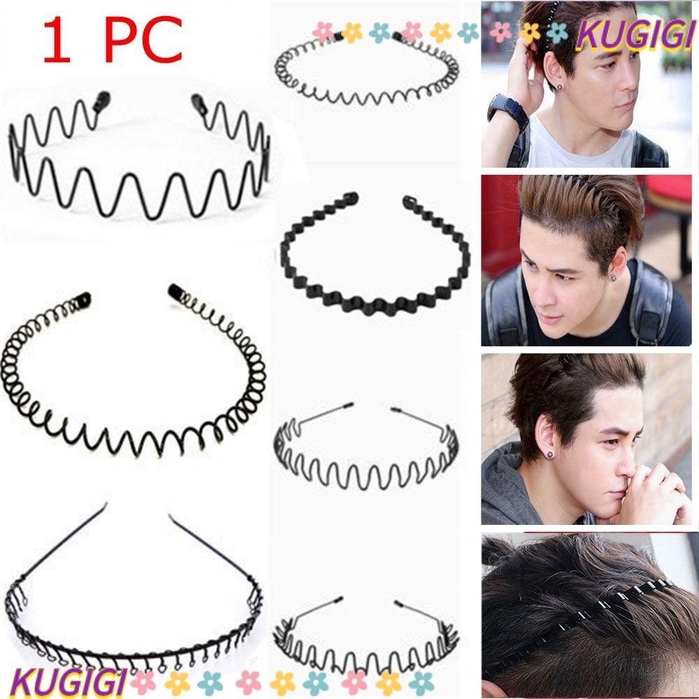 Kugigi ที่คาดผม แบบหยักศก สีดํา สไตล์อลิซ ขายดี