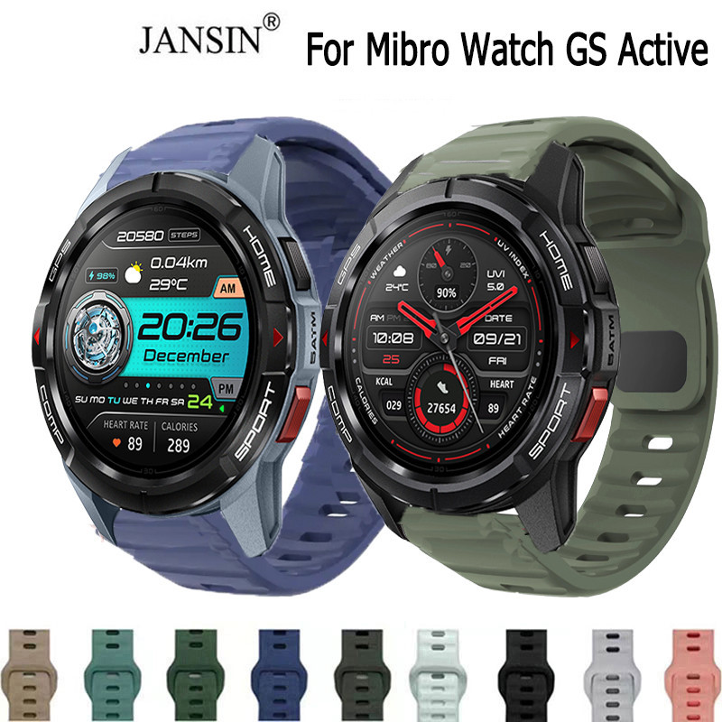 สายนาฬิกาข้อมือซิลิโคน แบบเปลี่ยน สําหรับ Mibro Watch GS Active