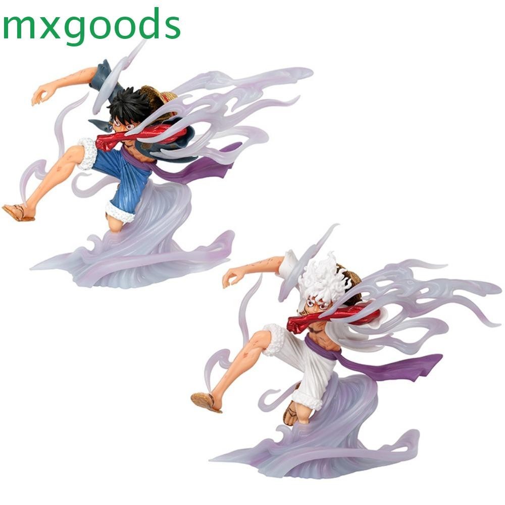 Mxgoods โมเดลฟิกเกอร์ PVC รูปปั้นการ์ตูนอนิเมะ Nika Luffy Gear 5 Sun God Nika Luffy Luffy Gear 5 สําหรับตกแต่งโต๊ะ