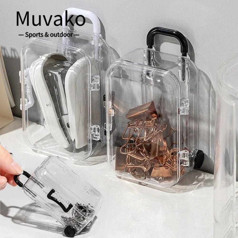 Muvako กระเป๋าเดินทางล้อลาก ขนาดเล็ก น่ารัก สร้างสรรค์ สําหรับใส่เครื่องประดับ ลูกอม งานแต่งงาน บ้านตุ๊กตา