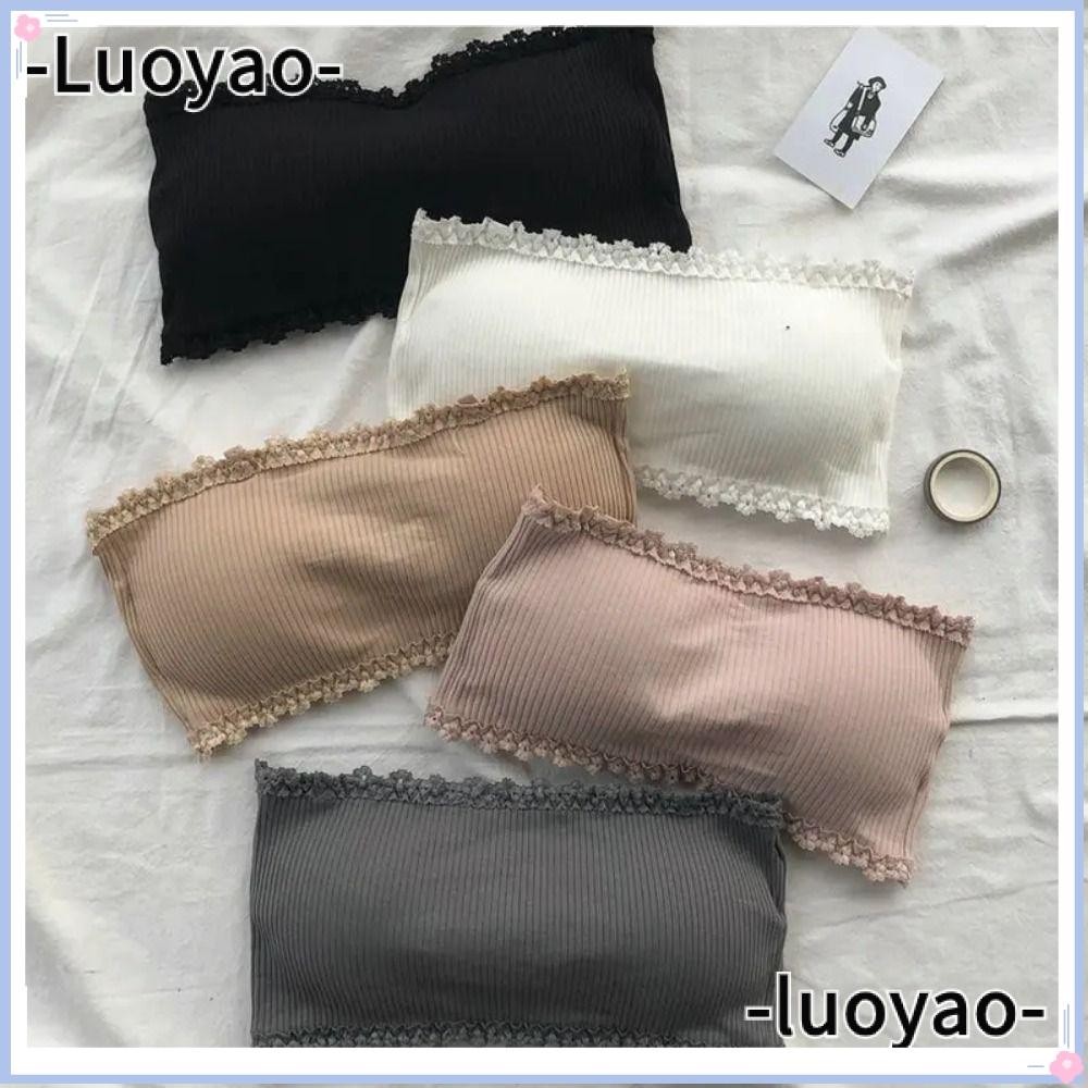 Luoyao เสื้อชั้นในสตรี, เสื้อท่อเครื่องเทศ เด็กผู้หญิง, เสื้อเกาะอก ลูกไม้ ลําลอง ชุดชั้นใน เสื้อหน้