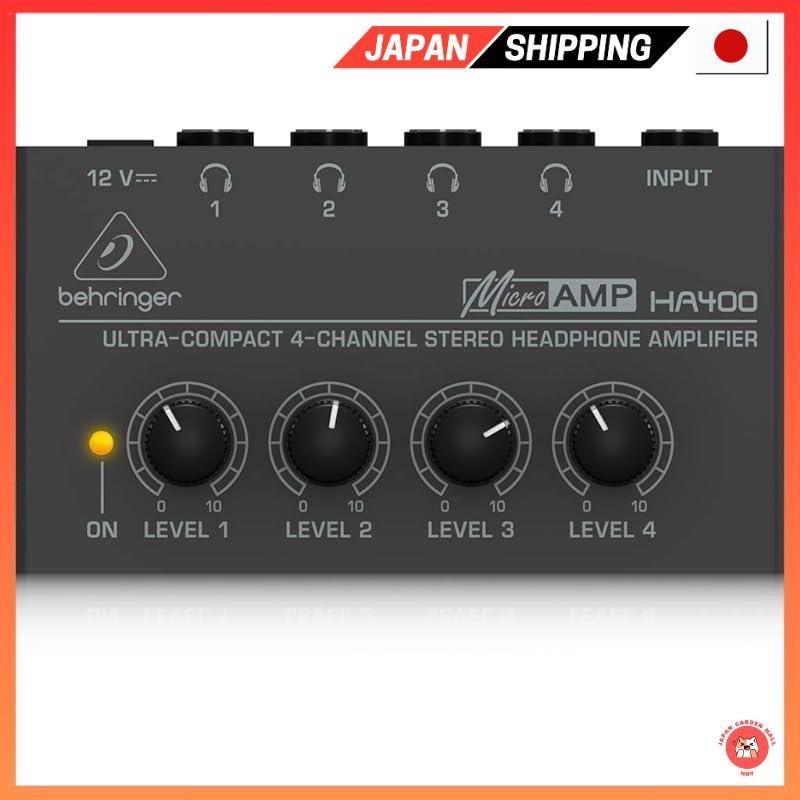 【ส่งตรงจากญี่ปุ่น】Behringer เครื่องขยายเสียงหูฟัง 4 ช่อง ปรับได้อิสระ Ha400