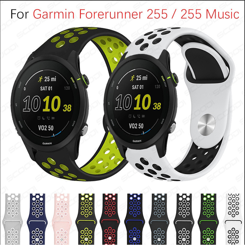 สายนาฬิกาข้อมือซิลิโคน สําหรับ Garmin Forerunner 965 955 265 255