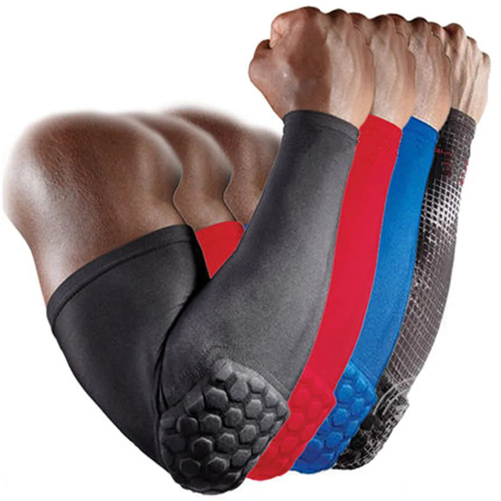 1 PC แขนแขน Armband ข ้ อศอกสนับสนุนบาสเกตบอลแขน Breathable ฟุตบอลความปลอดภัยกีฬาข ้ อศอก Pad Brace Protector