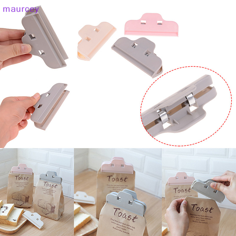 Maurcey ที ่ มีประโยชน ์ Clothespin สํานักงานกระดาษแฟ ้ มคลิปถุงเก ็ บอาหารเครื ่ องซีลพลาสติก Clamp TH