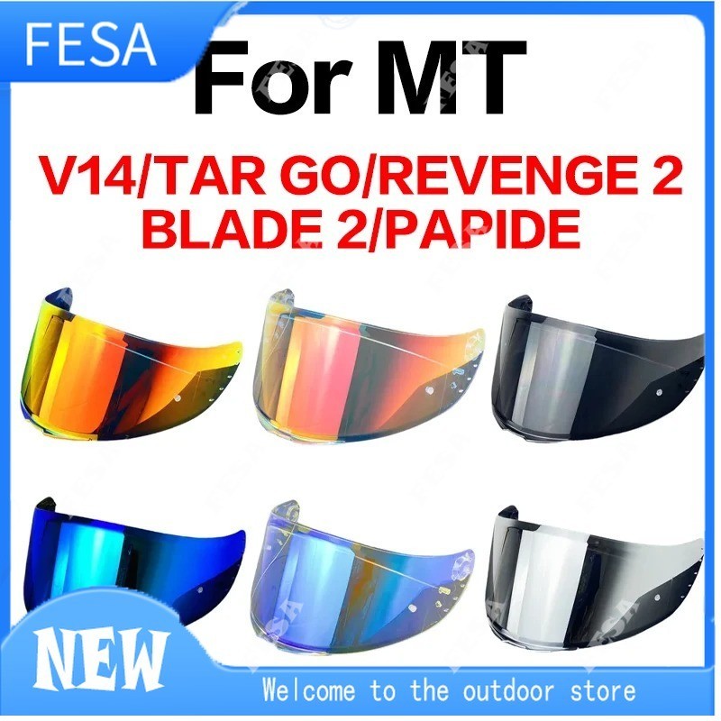 โล่หมวกกันน็อค MT-V-14 สําหรับหมวกกันน็อครถจักรยานยนต์ MT เท่านั้น สําหรับ Model RAPID,RAPID PRO,BLADE 2 SV,REVENGE 2,TARGO