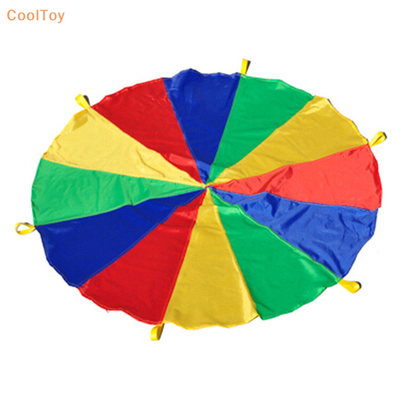 Cooltoy ร่มชูชีพ ร่มกันฝน ของเล่นสับไฝ เกมกลางแจ้ง สําหรับเด็ก งานทีมกีฬา สําหรับเด็กผู้ชาย เด็กผู้หญิง ของเล่นอนุบาล ขายดี