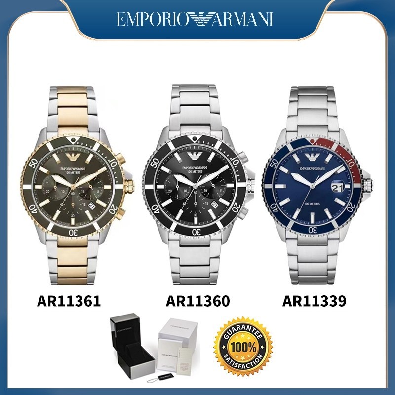 นาฬิกาข้อมือผู้ชาย รุ่นEMPORIO ARMANI  AR11361 AR11360 AR11339 Mens Diver Chronogrph