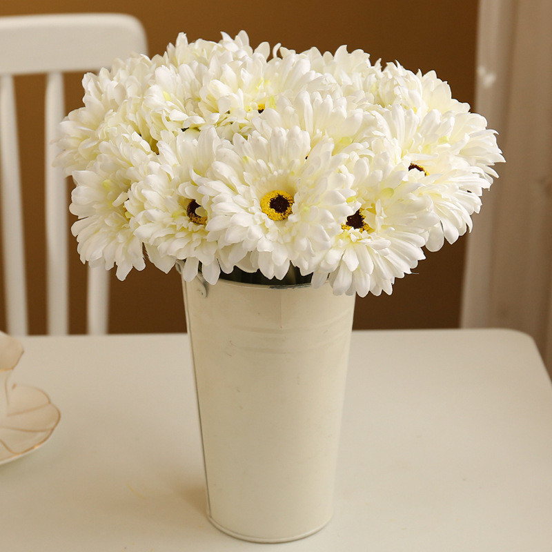 YTL เยอบีร่า ดอกเยอบีร่าปลอม gerbera ดอกไม้ประดิษฐ์ ดอกไม้ปลอม ดอกไม้ผ้าไหม สำหรับแต่งบ้าน แจกัน งานเลี้ยง พร้อมส่ง - รูปที่ 6